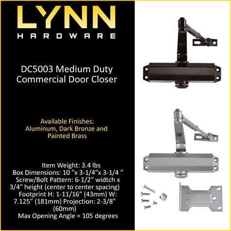 lynns hardware|lynn hardware door closer instructions.